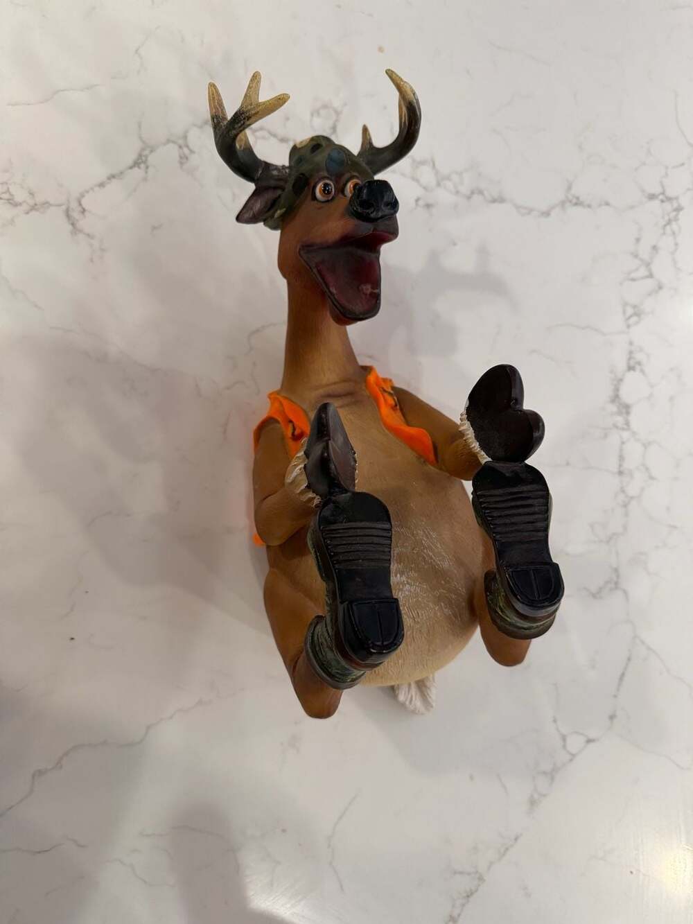Rivers Edge Products Deer Hunter Camo Wine Bottle Holder Countertop Lodge Cabin